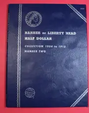 WHITMAN FOLDER 9020 BARBER HALF DOLLARS VOLUME 2 (1904-1915) NEW
