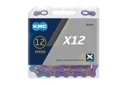 KMC Chain - X12 Chain 12 Speed 1/2" x 11/128" 126 Links [Colour: Silver]