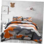 Twin Size Camouflage Bedding Comforter Set with Sheets, Boys Girls Men Camo