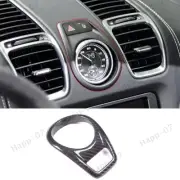 Real Carbon Fiber Dashboard Center Clock Cover Trim For Porsche Boxster 2014-15 (for: Porsche)
