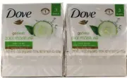 6 Dove Go Fresh Cool Moisture Beauty Bars With Cucumber And Green Tea Scent