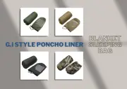86"L x 58"W G.I Style Poncho Liner Blanket Sleeping Bag Liner Rip-Stop Nylon