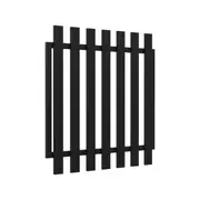 RapidFence 900 x 900mm Black Blade Picket Gate
