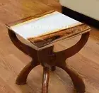 Epoxy Table, Square Sofa Table , Side center table top Live Edge Walnut Tables