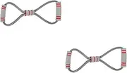 2pcs Puller Resistance Bands Yoga Strap Stretch Bands Workout Bands Stretch Strap Portable Yoga Band Stretching Strap Yoga Resistance Band Two-Color Sports Belt Fitness TPE