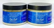 2 Bath & Body Works SEA SALT THERAPY Mimosa Spearmint + Aloe Body Scrub