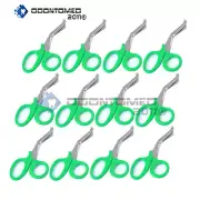 12 Pairs Trauma Shears Bandage Scissors 7 1/4",green