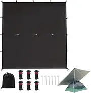 Tent Footprint | Waterproof Grounding Mat | Reusable Camping Rug, Multifunctional Grounding Sheets for Hiking, Backpacking, Hammock
