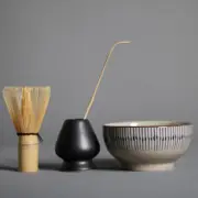 4pcs/set Japanese Matcha Set Bamboo Matcha Whisk Scoop Ceremic Matcha Bowl