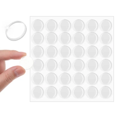 36 Pcs Glass Gasket Table Top Protector Clear Sticky Dots Anti Slip Pad