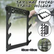 Hollowing Samurai Sword Katana Holder Stand Hanger Wall Mount Sword Rack 4 Tier