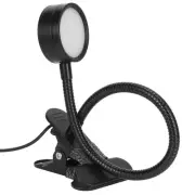 USB Desk Lamp 360° Angle Adjustable Clip On Gooseneck Reading Light For