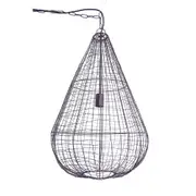Cray Pot Large 1 Light Wire Weave Teardrop Pendant Antique Copper - ZAF10321