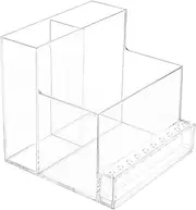 Nail Organizers and Storage - Clear Nail Drill Bit Holder Storage Organizer | Stable Nail Drill Machine & Bits Storage Box, Polishing Grinding Drill Bit Holder for Nail Tech
