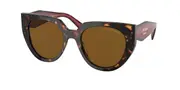 Prada PR 14WS Polarized 2AU5Y1 Women’s Sunglasses Tortoiseshell Size 52