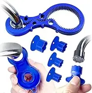 Aerator Key, Faucet Aerator Removal Tool, Faucet Wrench with Aerator Shell Removal Tool, Replacement Cache Aerators for Sink M 16.5, 18.5, 21.5, 24 mm Tap Aerators Flow Restrictor
