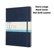 Moleskine Classic Extra Large Hard Cover Notebook Dot Grid - Sapphire Blue