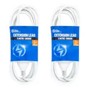 2PK The Brute Power Co 5m Extension Lead/Cord Cable AU/NZ 2400W 240V Home Plug