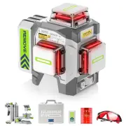 Laser Level 3 x 360 Self Leveling Red Beam Laser Tool, High Accuracy Professi...