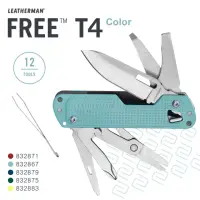 在飛比找momo購物網優惠-【Leatherman】FREE T4 多功能工具刀-COL