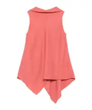 Button-up sleeveless top 44,46 Pink