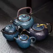 Starry Glaze Ceramic Pu'er Teapot Pot Tea Cup Set Heated Kettle Teaware Teapots