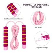 Adjustable Men Women Kid Jump Rope For Exercise Fats Burning Workout Home or Gym