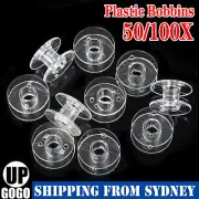 50/100PCS Empty Bobbins Sewing Machine Spools for Brother Janome Singer Elna