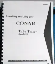 COMPLETE Manual for CONAR 224 Tube Tester: Assembly, Data Charts, Schematic, Use