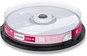 PHILIPS DVD-R 4.7 GB (120 min, 16x) Blank Disc, Reliable Data Preservation & High-Speed Recording, Perfect for Back-ups & Temporary File Storage