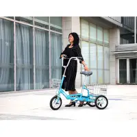 在飛比找蝦皮商城精選優惠-【老人三輪車 接送車】上海永久三輪車老人腳踏代步便攜小型單車