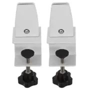 2 Pcs Desktop Bezel Fixing Clip Clips Office Partition Clamp