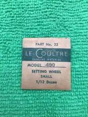 Jaeger LeCoultre Setting Wheel Small Cal.480 Part 450 22, NOS