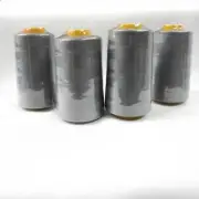 Perial Co 4 Cones of Polyester Threads for Sewing Quilting Serger Gray
