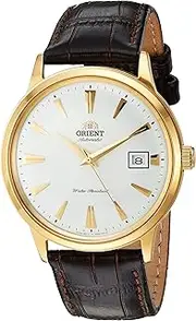 [ORIENT] 2nd Gen Bambino Version I' Japanese Automatic Stainless Steel and Leather Dress Watch