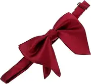 [DEARMAMY] Men's Double Bow Tie Dress Bow Tie Costume Wedding Cardigan Formal Pin Party Dress for Women Ribbon Prom For Men Tuxedo Pins Men Groom Bowtie Polyester Bowties Red Polyester Yarn