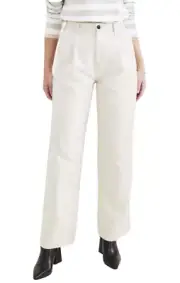 Dockers Women's Original Khakis, Pleated, High Waisted Wide Fit Pants Size 31