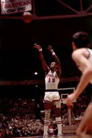 Hal Greer Of The Philadelphia 76Ers Shoots 1969 Old Basketball Photo