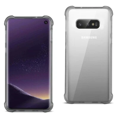 For Samsung Galaxy S10E Case Bumper Air Cushion Protection Cover Clear Black