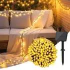 Solar String Lights for Outside, 39.4ft 120LED Outdoor Solar String Lights 8 ...