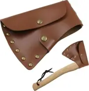 Hatchet Cover Pu Leather Axe Sheath Waist Mounted Axe Head Cover with Snap