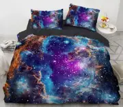 3D Starry Sky NAO4607 Bed Pillowcases Quilt Duvet Cover Set Queen King Fay