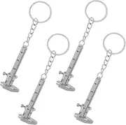 OFFIGAM Caliper Ruler Keyring Stylish Stainless Steel Accurate Measuring Tool for Hobbyists