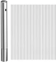 Barbecue Skewers, 40 PCS Kabob Skewers with Storage Tube for Outdoor Cooking (30cm/11.81in)