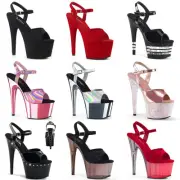 Pleaser 7" Heel 2" Pf Ankle Strap Stilettos Sandal Shoes Adult Women Adore/709_3
