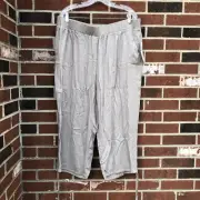 Indigo Rose Women's Plus Size Beige Capri Pants Size 3x