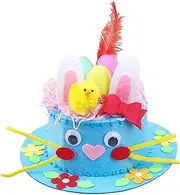 Children's Easter Hat Craft Kit for DIY Decoration and Assembly, Blue