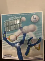 Snowball Launchers (Set of 2 Blue) w/4 Snowballs for Indoor/Outdoor