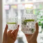 520 ML Tea Glass Cups Cool Water Bottle Retro Transparent One Pot One Cup Set