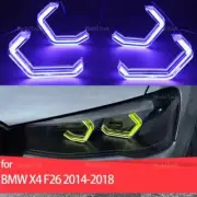App control M4 style LED Angel Eyes Bulb Ring RGB Lamp for BMW X4 F26 2014-2018